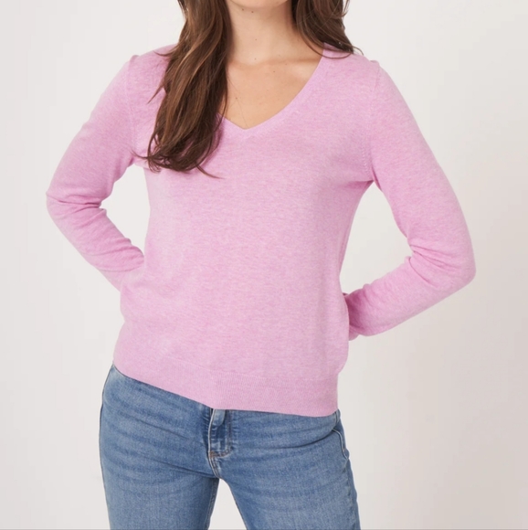 Repeat Cashmere Purple Sweater - Picture 7 of 7